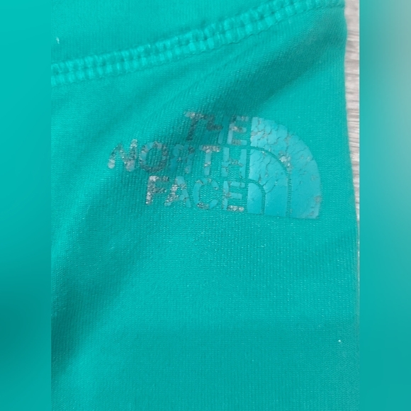 THE North Face Flash Dry Green Cropped Athletic Wide Yoga Waist Leggings - Picture 5 of 7